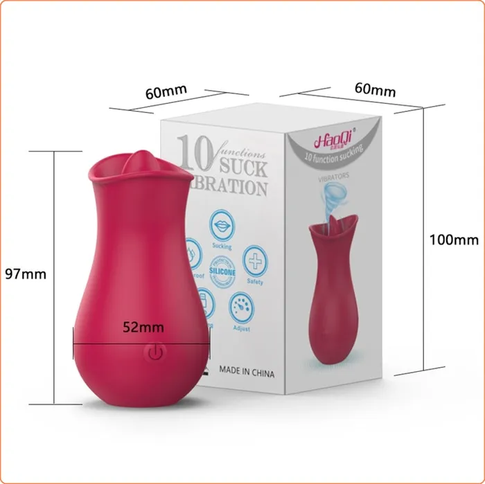 LoveLife SexToys Vibrators Tongue Licking Sucking Vibrator