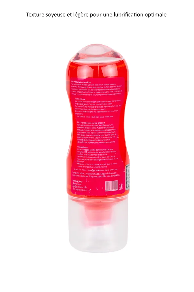 Lubricante Fragancia Rosa 100ml HUGBOX Vibrators