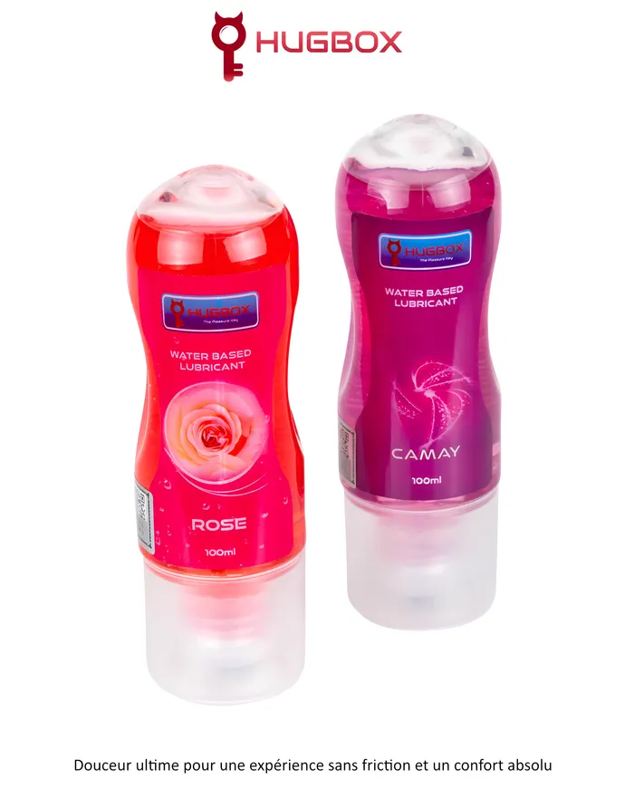 Lubricante Fragancia Rosa 100ml HUGBOX Vibrators