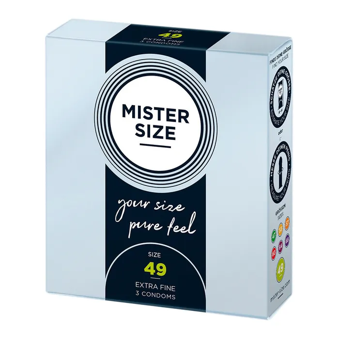 Male Sex Toys Mister Size 49mm Your Size Pure Feel Condoms 3 Pack Mister Size Male Sex Toys Mister Size 49mm Your Size Pure Feel Condoms 3 Pack Mister Size