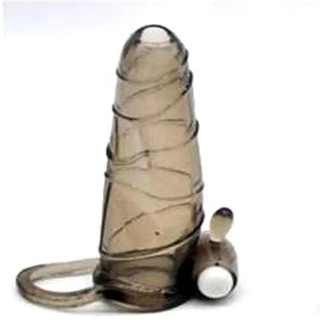 Male Sex Toys Silicone Penis Enlargement Vibrating Sleeve Multi Colors Kinkstasy