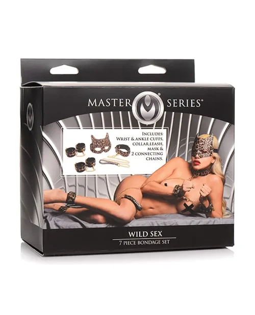 Master Series Couples Master Series Leopard Print Bondage Set