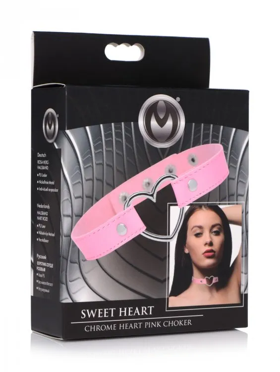 MASTER SERIES DARK HEART CHROME HEART PINK CHOKER Willams Tradeing Company Anal MASTER SERIES DARK HEART CHROME HEART PINK CHOKER Willams Tradeing Company Anal