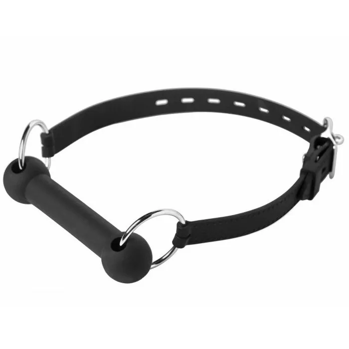 Master Series Dildos Mr Ed Lockable Silicone Horse Bit Gag