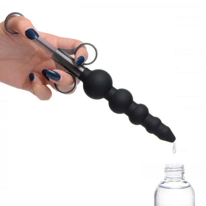Master Series Male Sex Toys Master Series Silicone Graduated Beads Lube Launcher Master Series Male Sex Toys Master Series Silicone Graduated Beads Lube Launcher