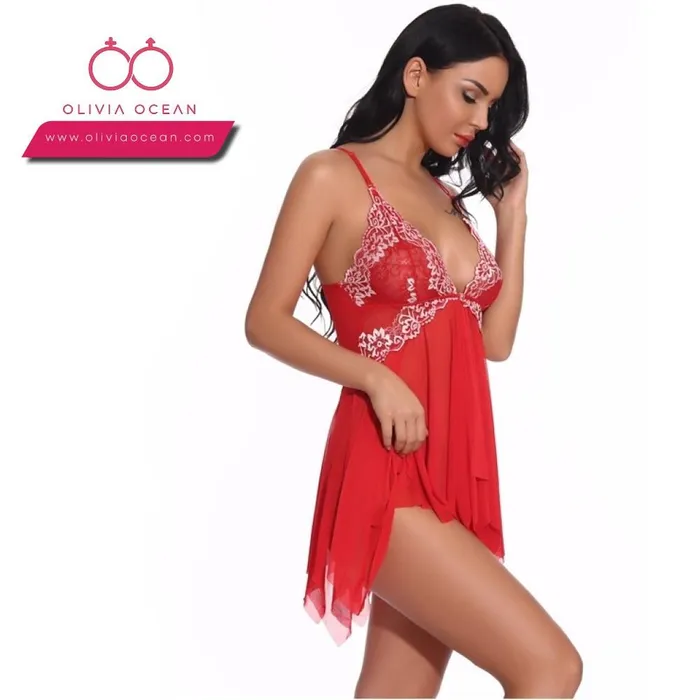 Olivia Ocean Couples Women Lace Babydoll Lingerie Nightdress Nightie Sleepwear