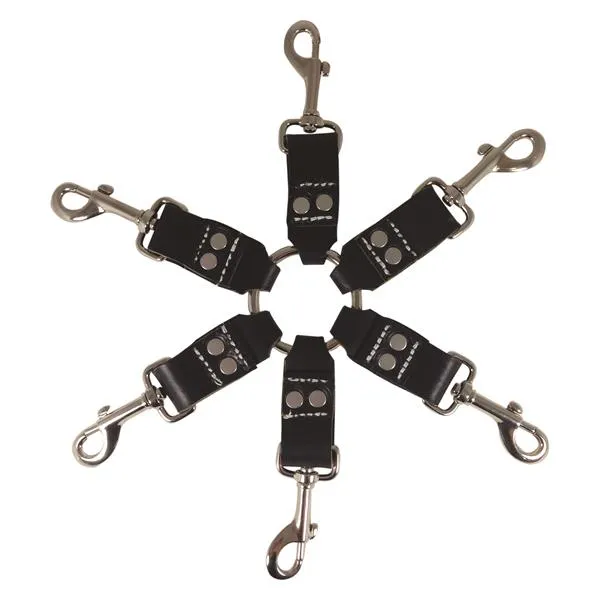 Olivia Ocean Edge Leather 6 Point Hog Tie Restraints
