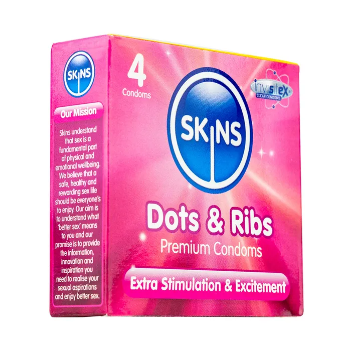 Olivia Ocean Enhancers Skins Condoms Dots Ribs 4 Pack Euro 1