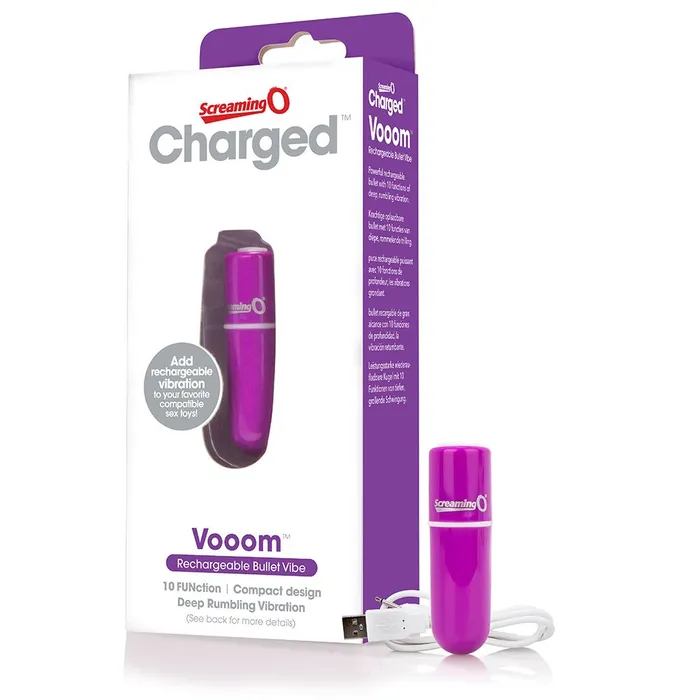 Olivia Ocean Screaming O Charged Vooom Bullet Vibe Purple Vibrators