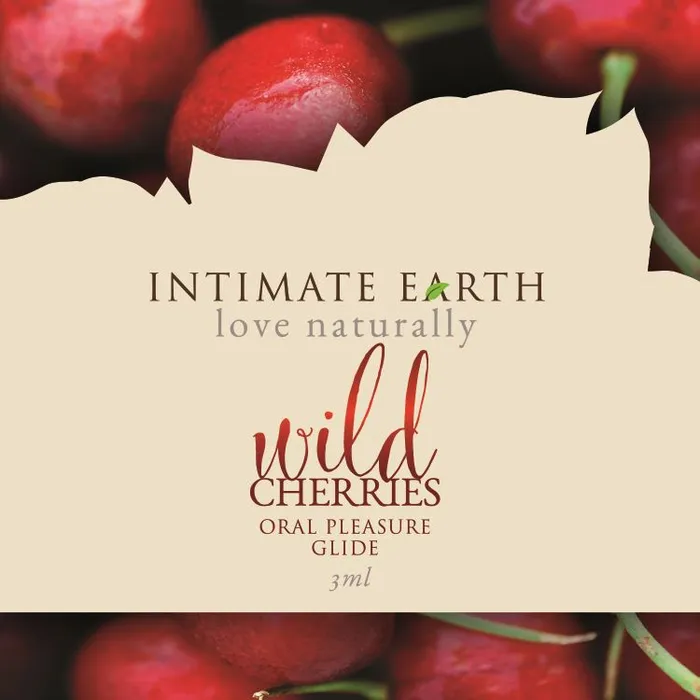 Olivia Ocean Vibrators Intimate Earth Flavoured Lube Wild Cherries 3ml Foil