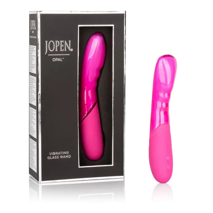 Olivia Ocean Vibrators Opal by Jopen Vibrating Glass Wand Pink