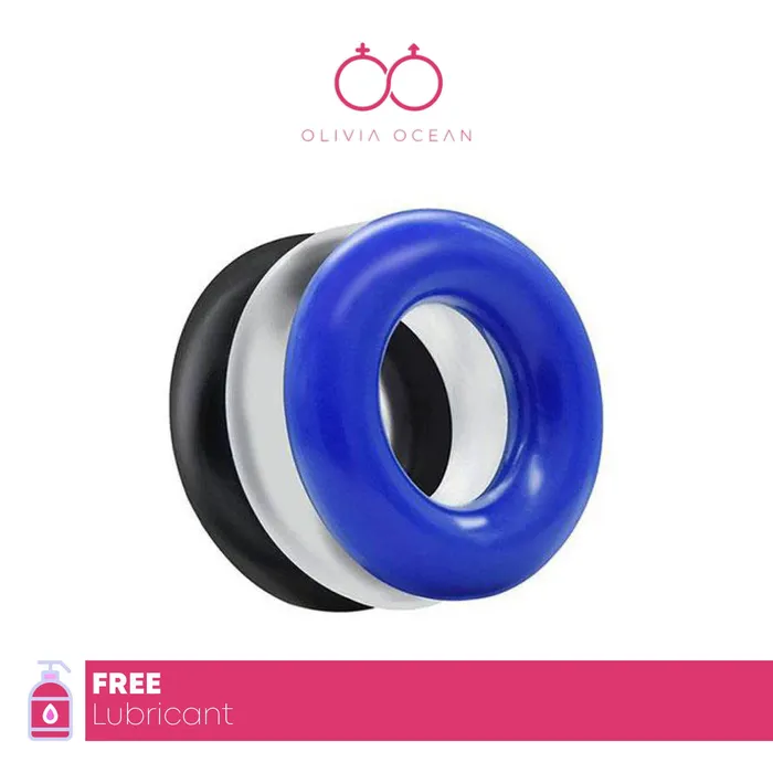 OliviaOcean Mens Cock Rings 3 pack Male Sex Toys