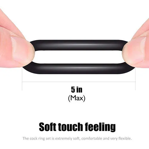 OliviaOcean Mens Cock Rings 3 pack Male Sex Toys