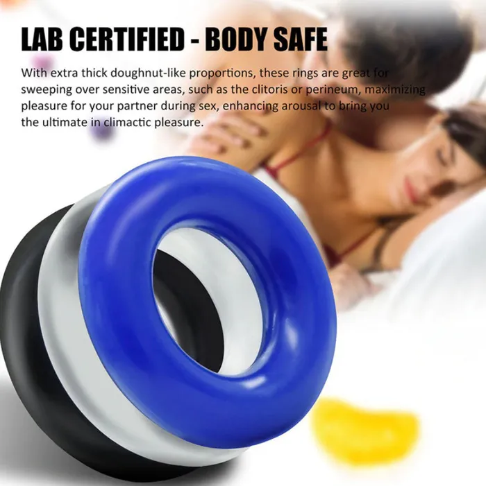OliviaOcean Mens Cock Rings 3 pack Male Sex Toys