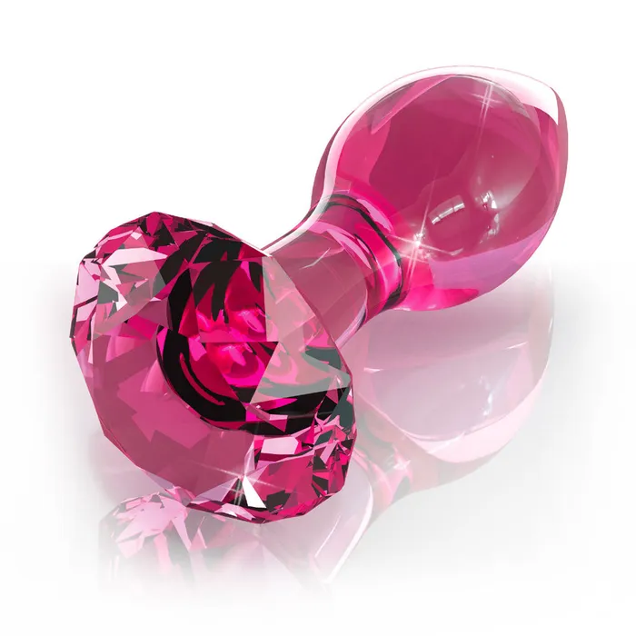 PipeDream Anal Icicles No79 Pink Crystal Glass Butt Plug