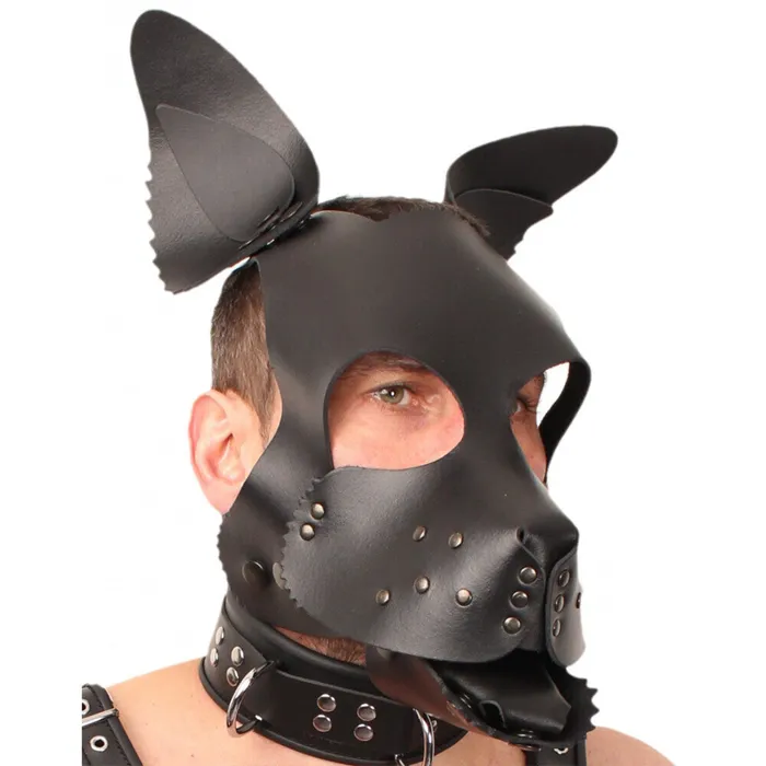 Red Leather Puppy Dog Mask The Red Restraints