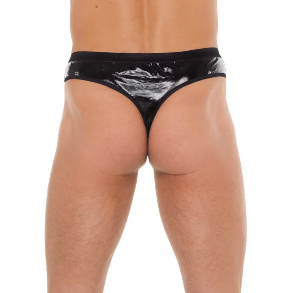 Rimba Female Sex Toys Mens Black GString With PVC Pouch Rimba Female Sex Toys Mens Black GString With PVC Pouch