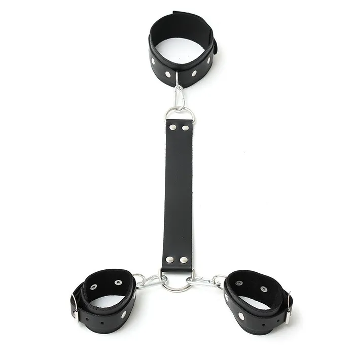 Rimba Restraints Leather Neck And Wrist Cuffs