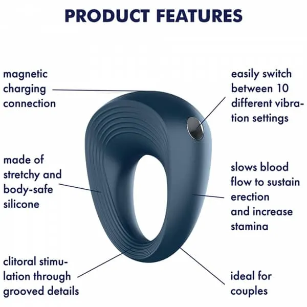 SATISFYER RING 2 CLASSICALLY ROUNDED POWER RING Satisfyer Male Sex Toys