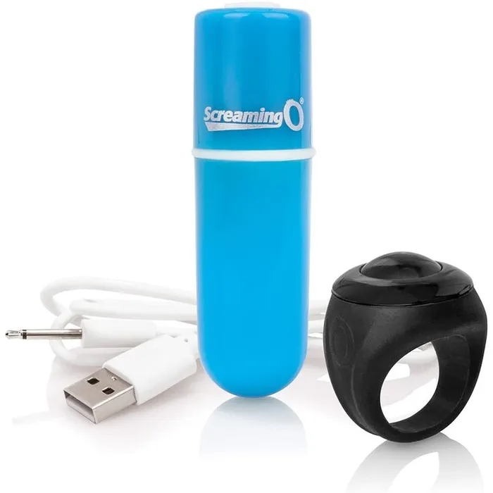 Screaming O Charged Vooom Remote Control Bullet Blue Screaming O Female Sex Toys Screaming O Charged Vooom Remote Control Bullet Blue Screaming O Female Sex Toys