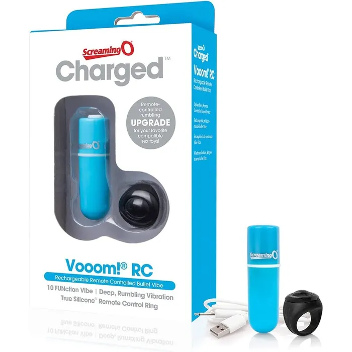 Screaming O Charged Vooom Remote Control Bullet Blue Screaming O Female Sex Toys Screaming O Charged Vooom Remote Control Bullet Blue Screaming O Female Sex Toys