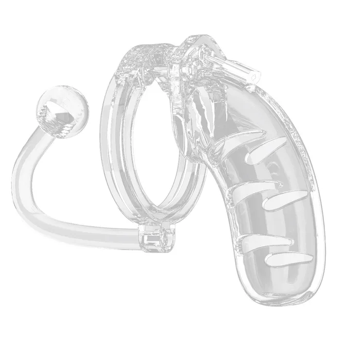 Shots Toys Male Sex Toys Man Cage 11 Male 45 Inch Clear Chastity Cage With Anal Plug Shots Toys Male Sex Toys Man Cage 11 Male 45 Inch Clear Chastity Cage With Anal Plug