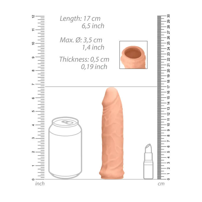 Shots Toys Realrock 6 Inch Penis Sleeve Flesh Pink Male Sex Toys Shots Toys Realrock 6 Inch Penis Sleeve Flesh Pink Male Sex Toys