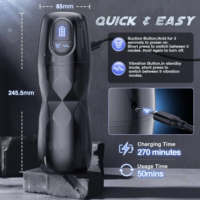 Sohimi Male Sex Toys MarsLion2 Suction and Vibrating Men Male Stimulator Toy Sohimi Male Sex Toys MarsLion2 Suction and Vibrating Men Male Stimulator Toy