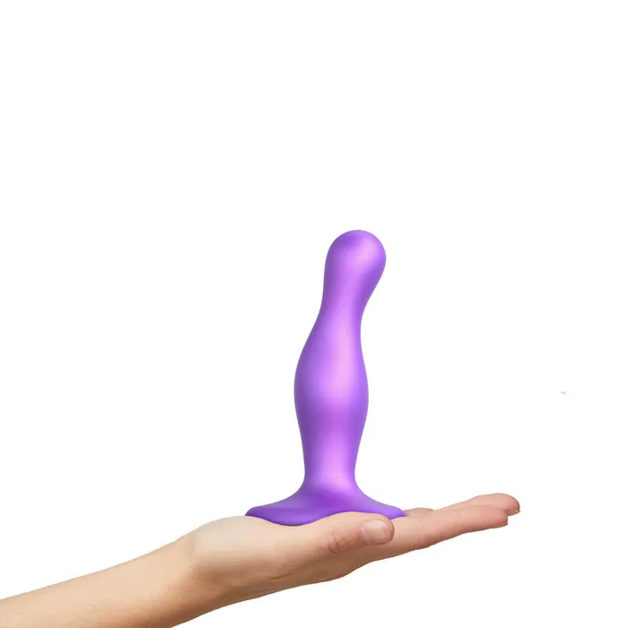 StrapOnMe Curvy Plug Dil in Metallic Purple StrapOnMe Female Sex Toys