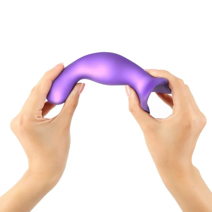 StrapOnMe Curvy Plug Dil in Metallic Purple StrapOnMe Female Sex Toys