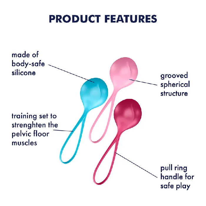 Strengthening Balls Set of 3 Satisfyer Dildos