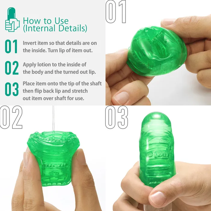 Tenga Male Sex Toys Tenga UNI Emerald Sleeve Masturbator
