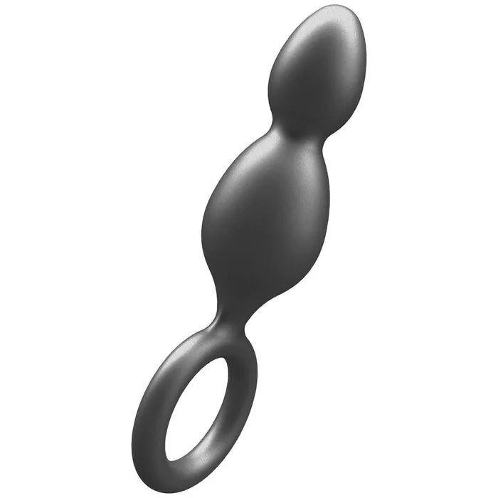 Toy Joy Sex Toys Anal ToyJoy Buttocks The Plugger 2 Balls Metallic Silicone Plug