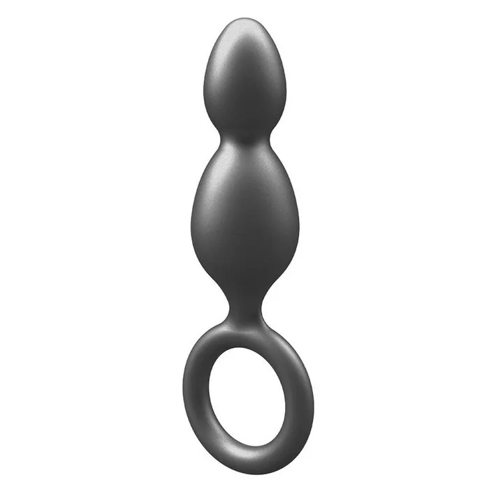 Toy Joy Sex Toys Anal ToyJoy Buttocks The Plugger 2 Balls Metallic Silicone Plug