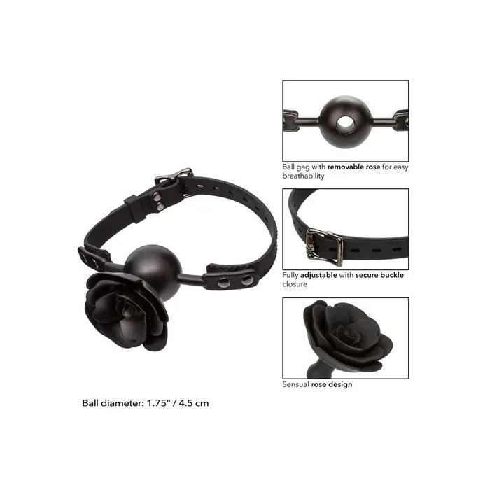 Vibrators California Exotic CalExotics Forbidden Removable Rose Gag