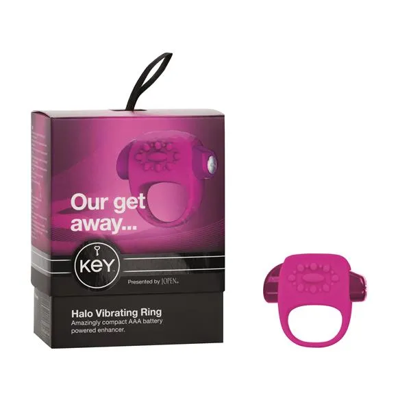 Vibrators Key by Jopen Halo Enhancer Ring Raspberry Pink Olivia Ocean