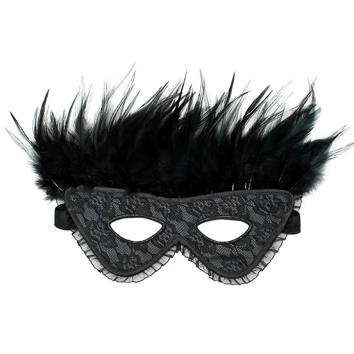Vibrators Satin Look Feather Mask Rimba