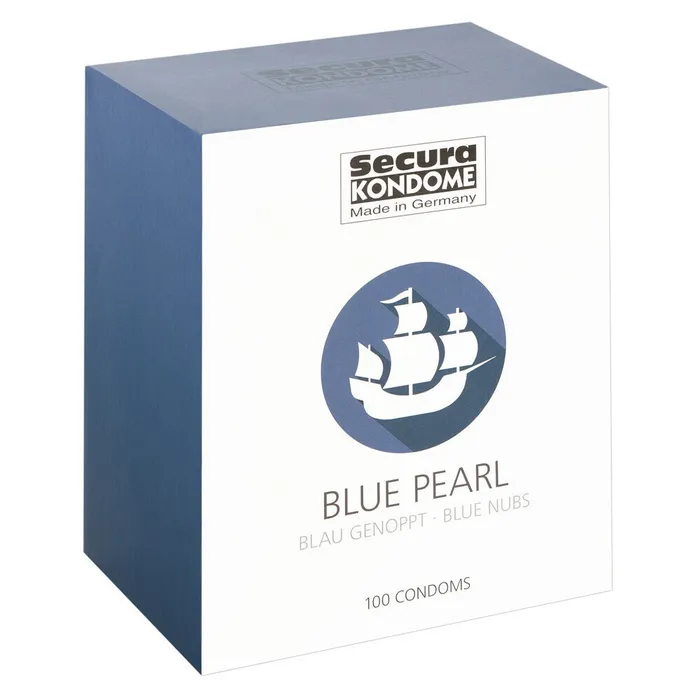 Vibrators Secura Kondome Blue Pearl x100 Condoms Secura Kondome